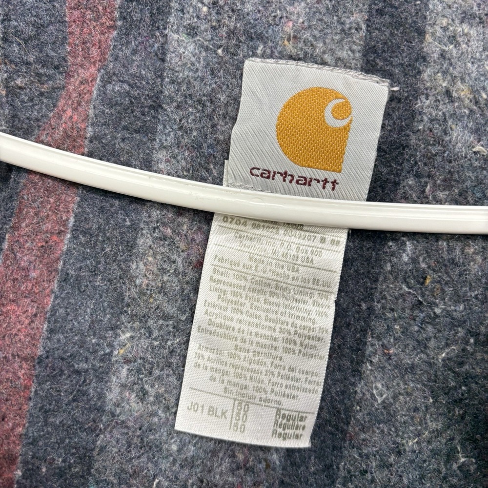 Vintage Carhartt Detroit Jacket Mens 50 J01 Blanket Lining Made In USA Workwear - Picture 12 of 14